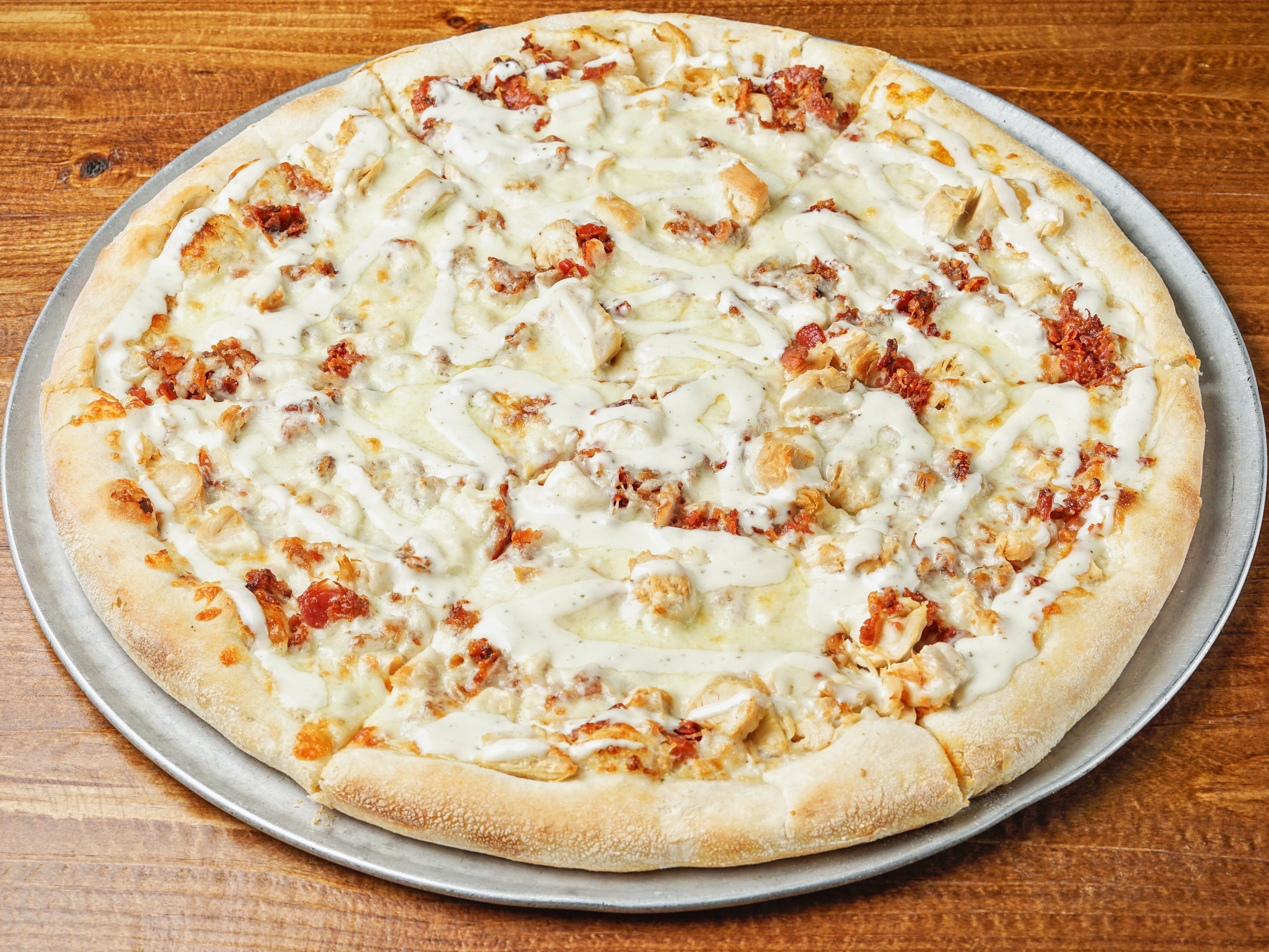 Order Chicken Bacon Ranch Pizza food online from Two Brothers Pizzeria Italian Market store, Harrisburg on bringmethat.com