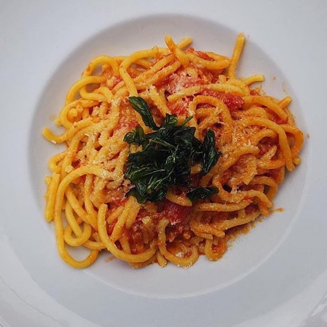 Order Spaghetti Marinara - Entree food online from Tomato Tomato store, Stamford on bringmethat.com