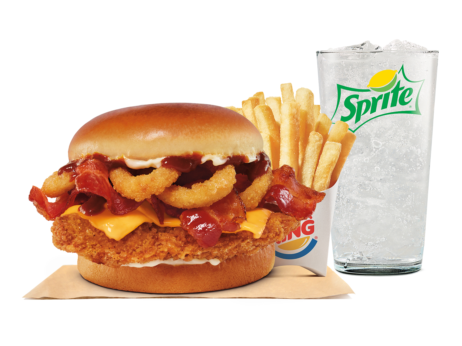 Order RODEO® Crispy Chicken Sandwich Meal food online from Burger King store, Streamwood on bringmethat.com