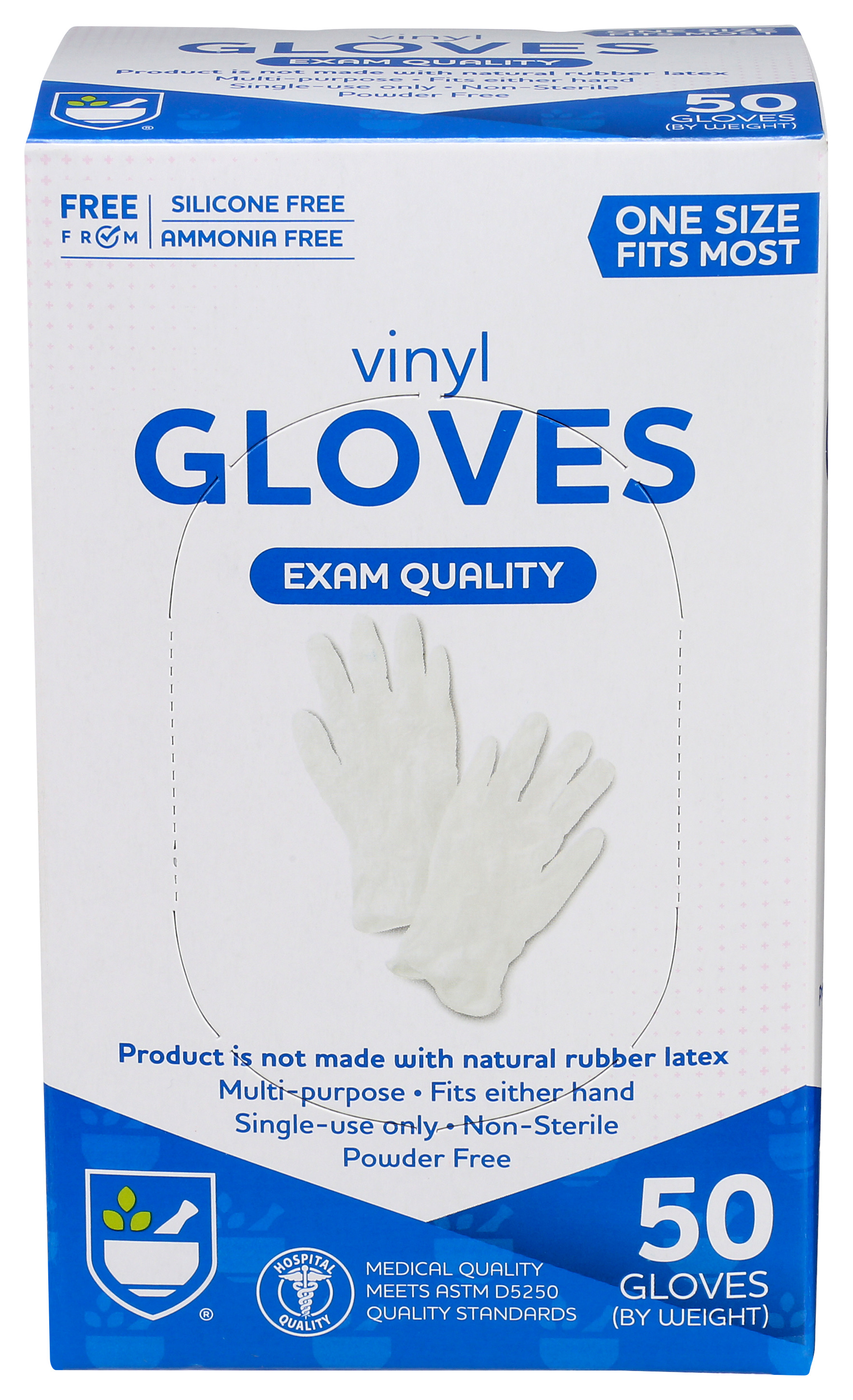 Order Rite Aid Health Care Vinyl Gloves, Exam Quality, One Size Fits Most - 50 ct food online from Rite Aid store, MILLER PLACE on bringmethat.com