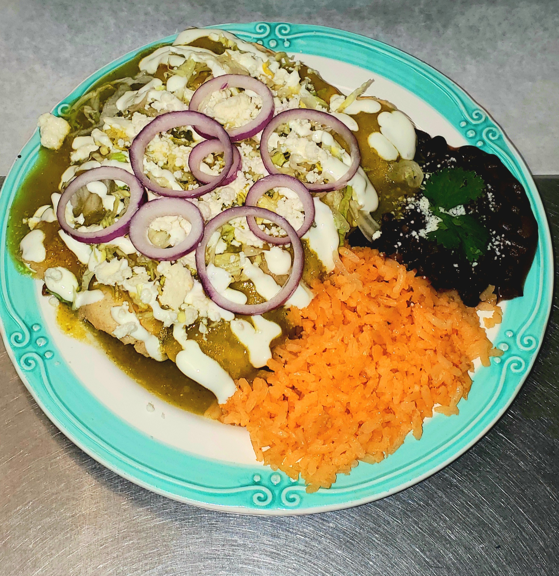 Order Enchiladas food online from Tulcingo Cafe store, Bronx on bringmethat.com