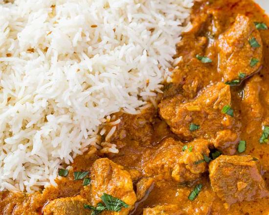 Order Lamb curry w. brown or white rice food online from Pakistan Tea House store, New York on bringmethat.com