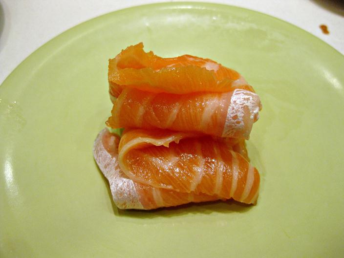 Order Salmon Belly Sashimi food online from Abi sushi store, Astoria on bringmethat.com