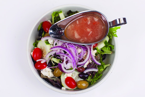 Order Greek Mediterranean Salad food online from Umberto Pizzeria store, Bellmore on bringmethat.com