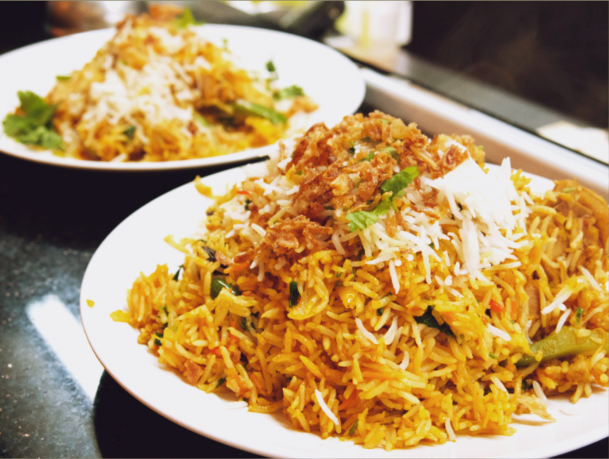 Order 48. Veggie Biryani food online from Noori Pakistani & Indian store, San Bruno on bringmethat.com