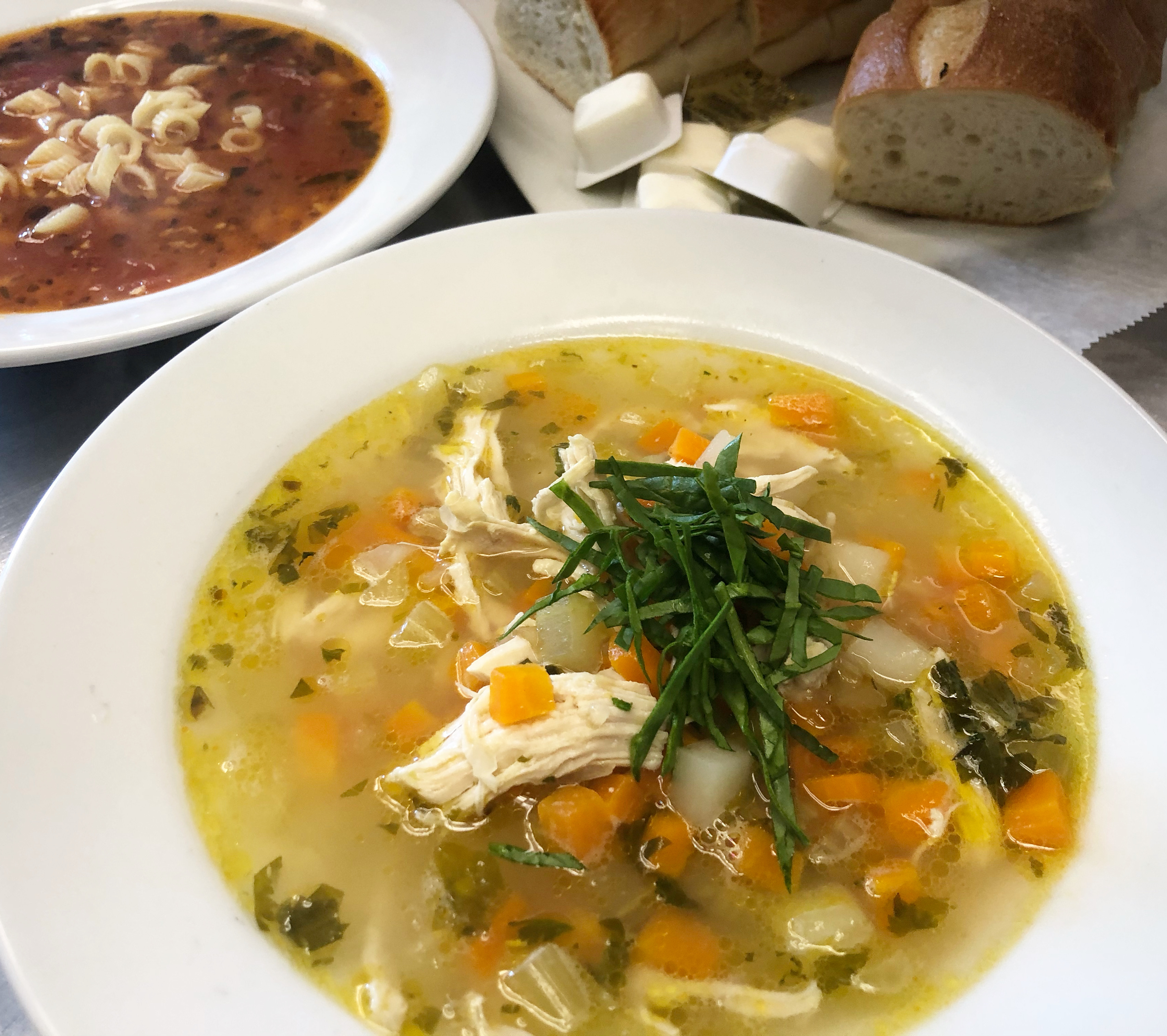 Order Chicken Noodle Soup food online from Main Street Pizza store, Tarrytown on bringmethat.com