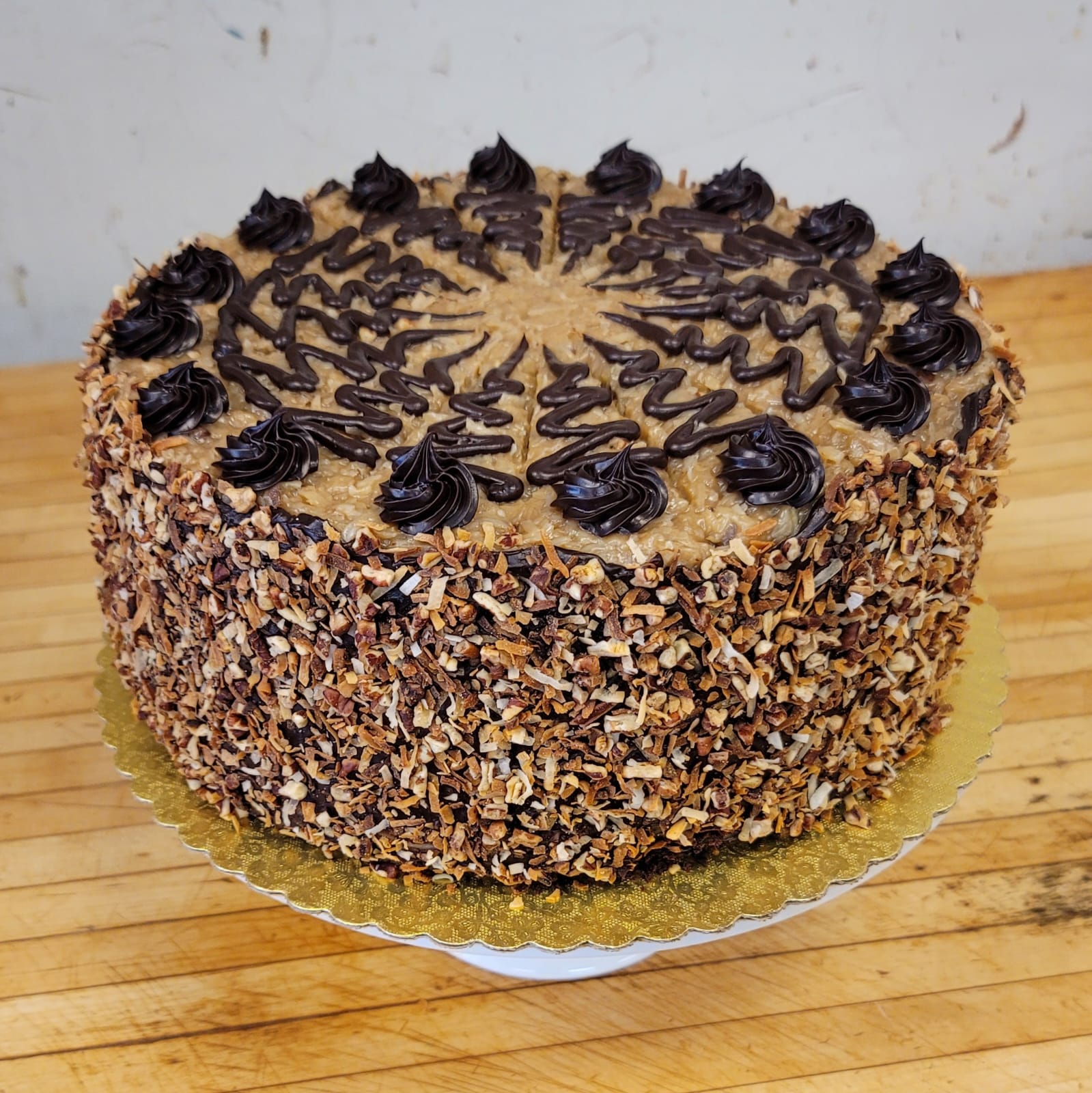 Order German Chocolate Cake food online from Slices Fabulous Cakes store, Cleveland on bringmethat.com
