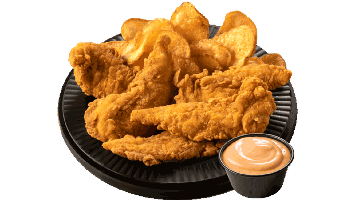 Order 5 Pc Tenders Dinner food online from Pizza Ranch store, Lincoln on bringmethat.com