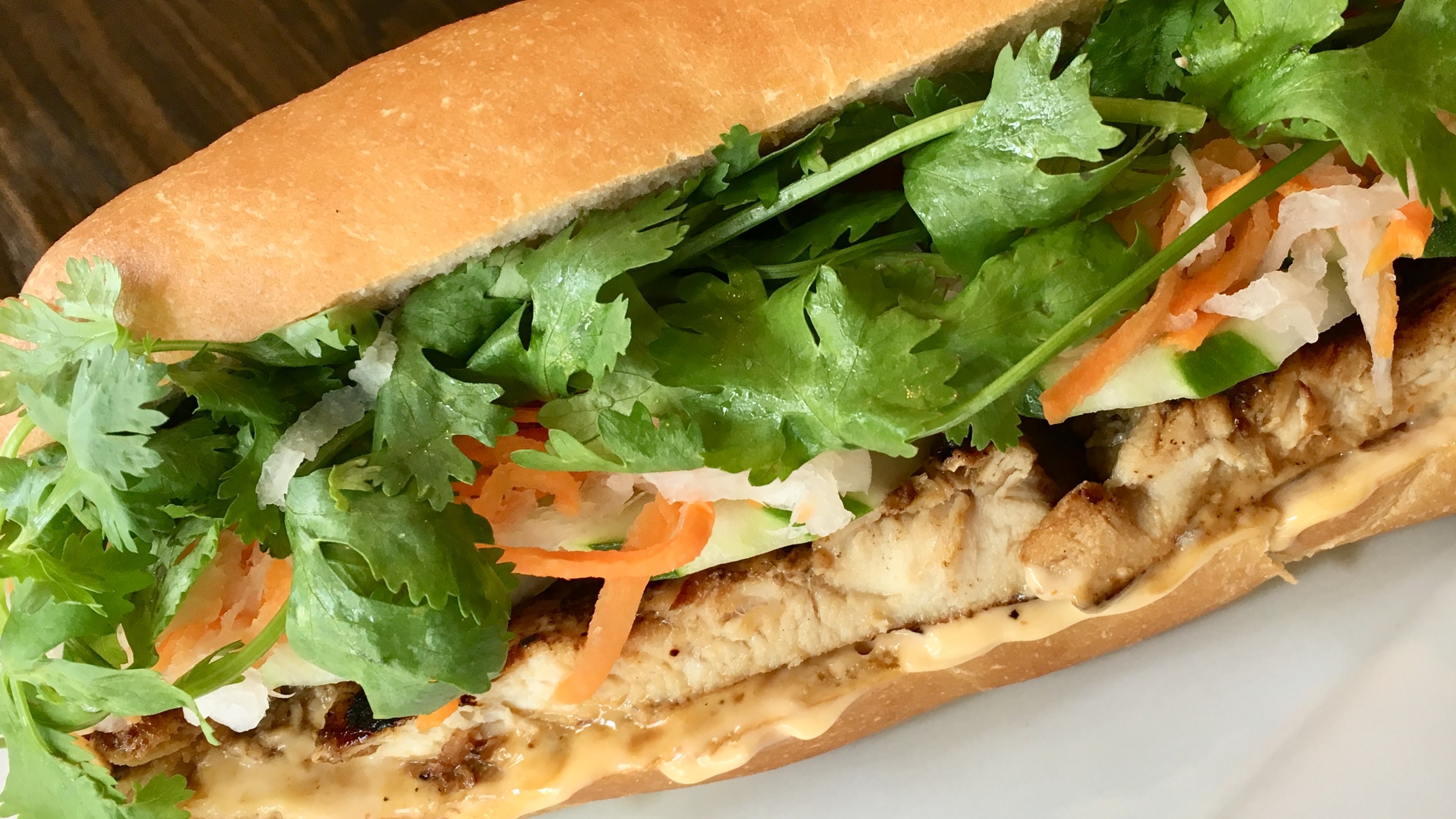 Order S2 Grilled Chicken Banh Mi food online from Indochine store, New Brunswick on bringmethat.com