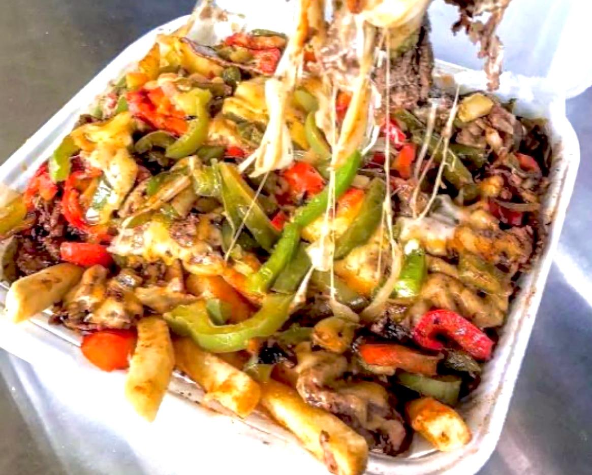 Order philly cheese fries food online from Texas Flaming Grill store, Abilene on bringmethat.com