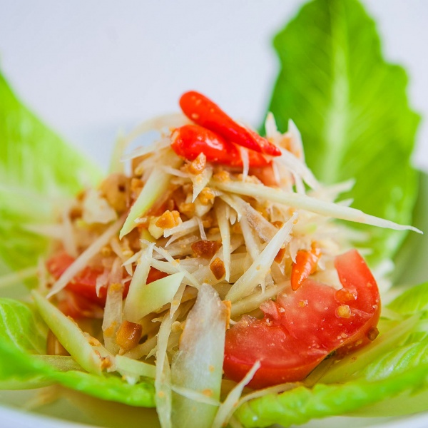 Order Papaya Salad food online from Siam chan thai cuisine store, Los Angeles on bringmethat.com