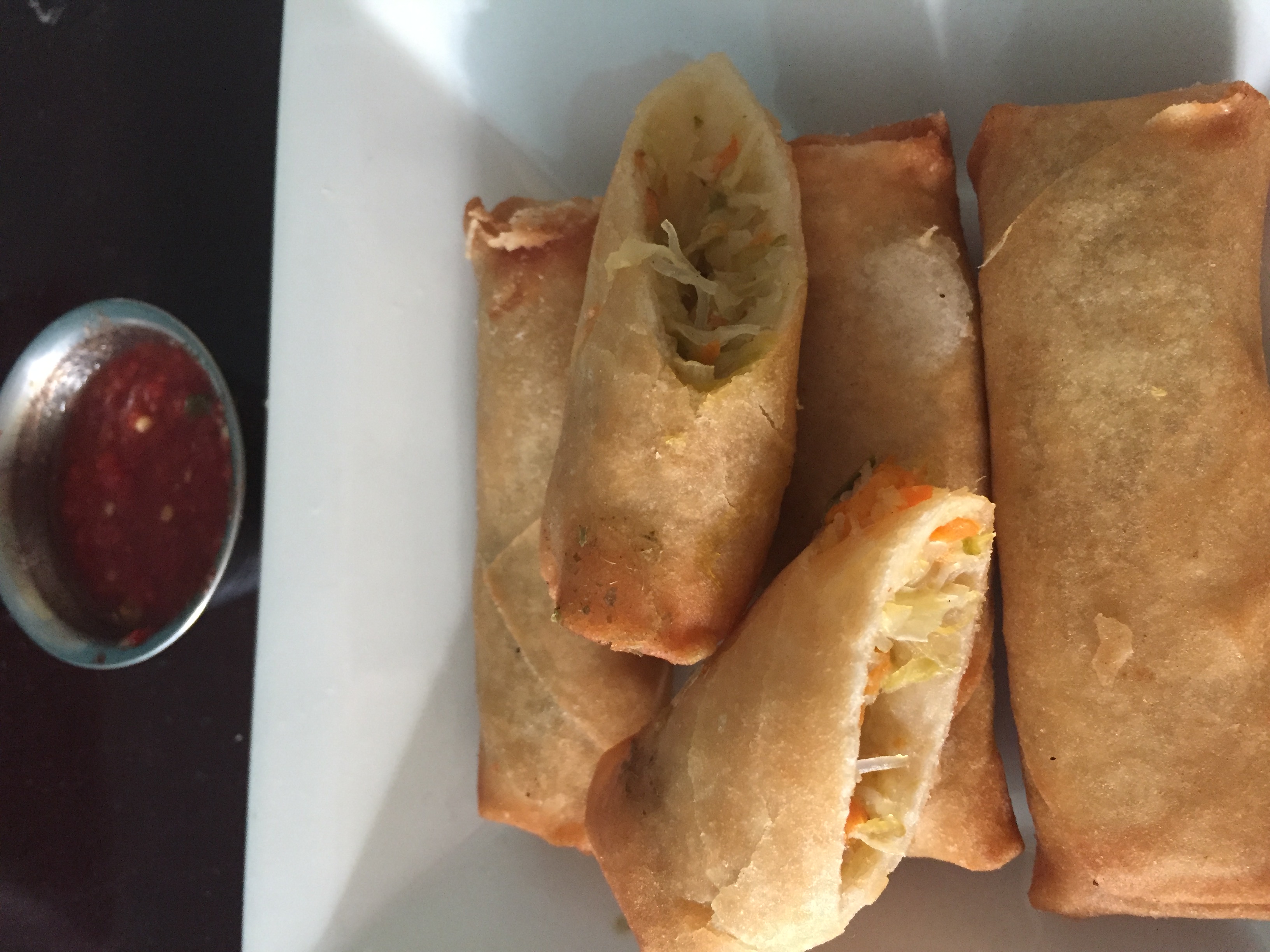Order Vegetable Spring Rolls food online from Oberoi's Indian Food store, Chicago on bringmethat.com