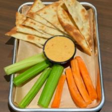 Order Hummus, Flatbread and Veggies food online from The Casual Pint San Angelo store, San Angelo on bringmethat.com