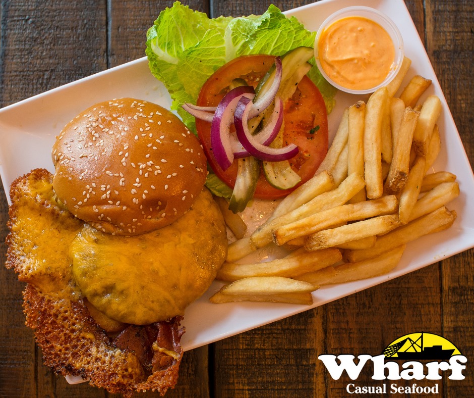 Order Wharf Burger food online from Wharf Casual Seafood on Atlanta Hwy. store, Montgomery on bringmethat.com