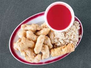 Order L2. Sweet & Sour Chicken food online from Lucky Rice store, Dallas on bringmethat.com