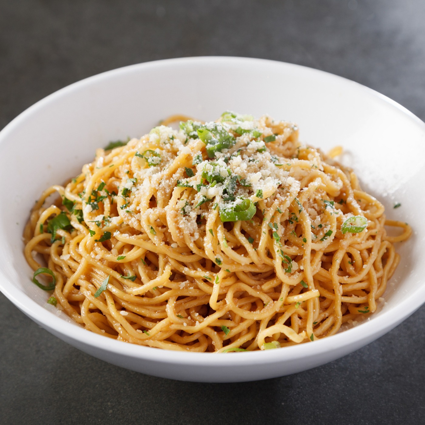 Order Garlic Noodles with Parmesan Cheese food online from Wokcano - Valencia store, Valencia on bringmethat.com