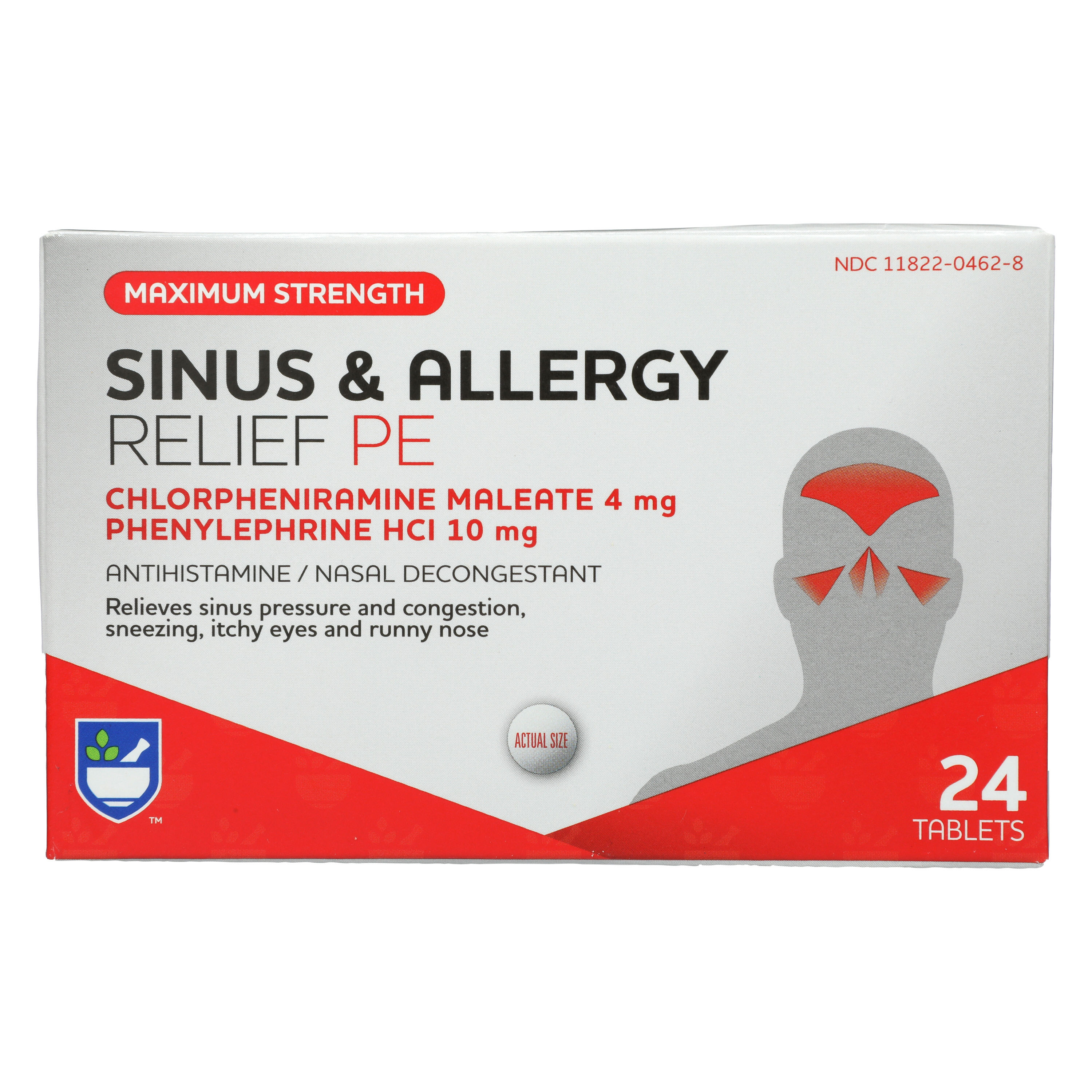 Order Rite Aid Maximum Strength Sinus and Allergy Relief Tablets - 24 ct food online from Rite Aid store, Chino Hills on bringmethat.com