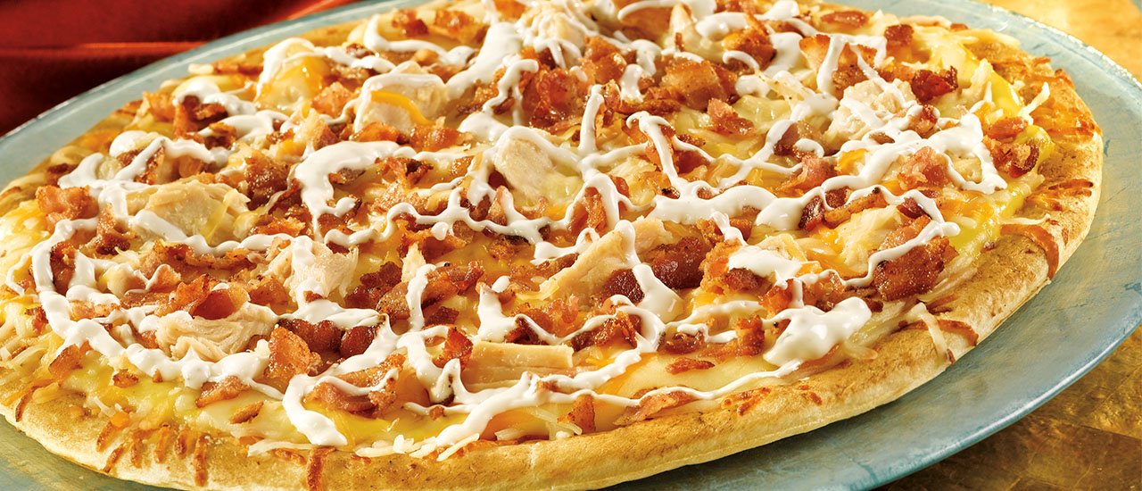 Order Chicken Ranchero Pizza food online from Mega Pizza store, Raleigh on bringmethat.com