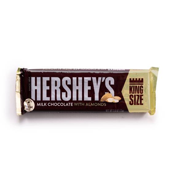 Order Hershey's Milk Chocolate with Almonds King Size 3 OZ food online from Chevron Extramile store, Tracy on bringmethat.com