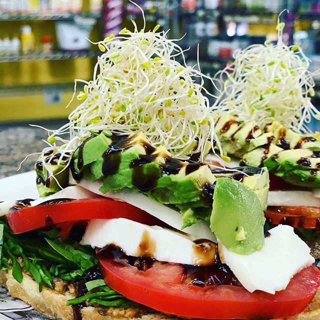Order 1. Our House Spectacular, Organic Avocado Double Toast food online from The Bee Hive Market and Deli store, Whittier on bringmethat.com