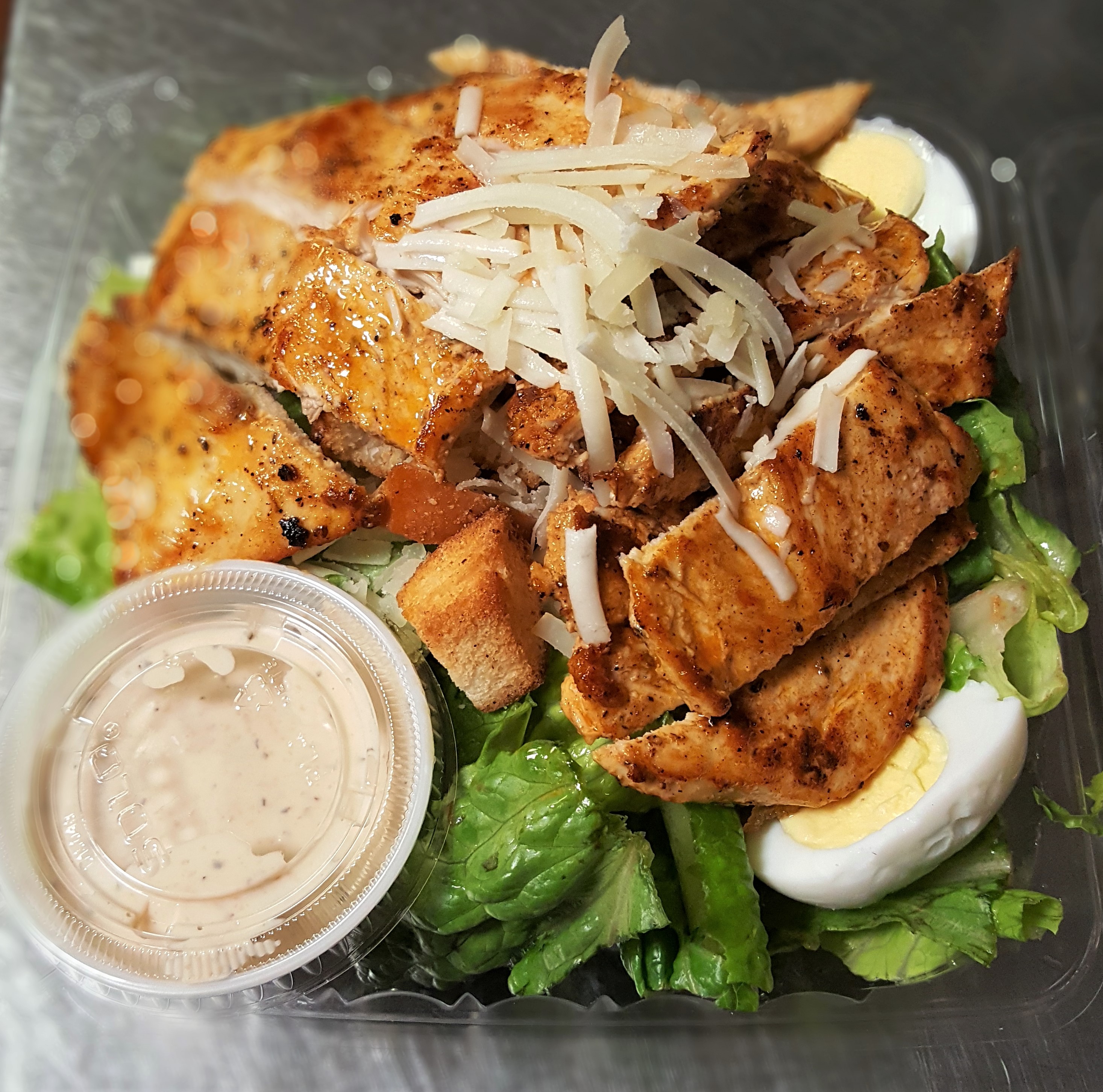 Order Caesar Salad with Grilled Chicken food online from Angelino Restaurant, Philadelphia store, Philadelphia on bringmethat.com