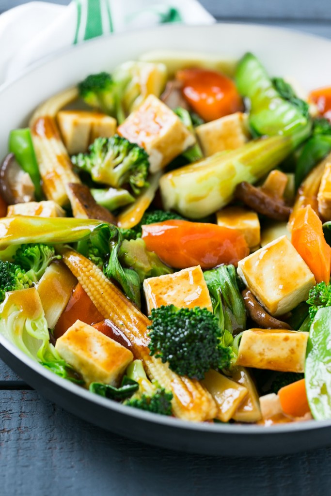 Order Bean Curd with Mixed Vegetables food online from Red Dragon Chinese Restaurant store, Raleigh on bringmethat.com