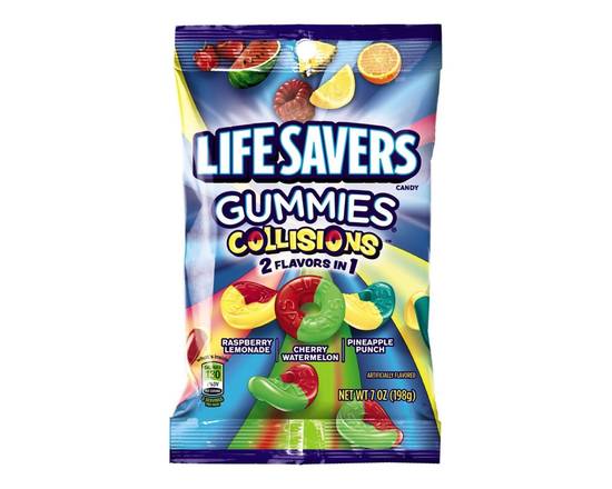 Order Life Savers Collisions Bag 7oz food online from Extra Mile 2038 store, Dana Point on bringmethat.com