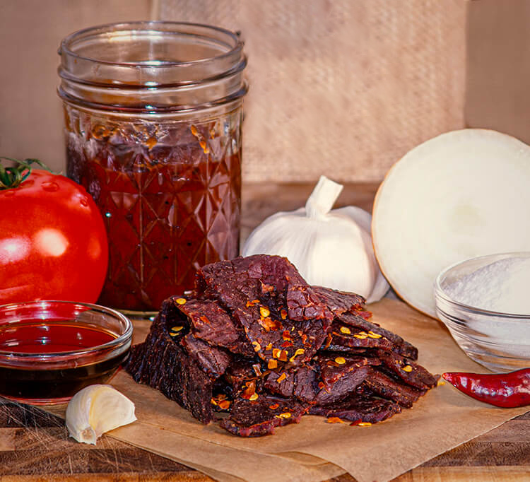 Order Jed’s Famous BBQ Brisket Jerky food online from Jed Jerky store, Barstow on bringmethat.com