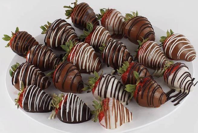 Order Frosted Chocolate Strawberries food online from Choco Fruit store, Anaheim on bringmethat.com