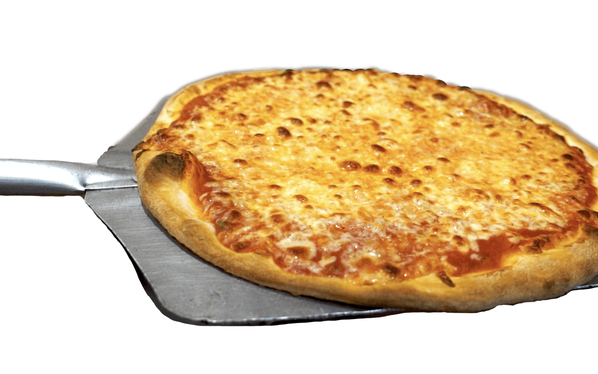 Order Regular Cheese Pizza Slice - Pizza by the Slice food online from John Best Pizza Restaurant store, New Milford on bringmethat.com