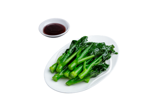 Order Poached Chinese Broccoli (點心) 蠔油唐芥蘭 food online from Joyful Garden store, Watertown on bringmethat.com