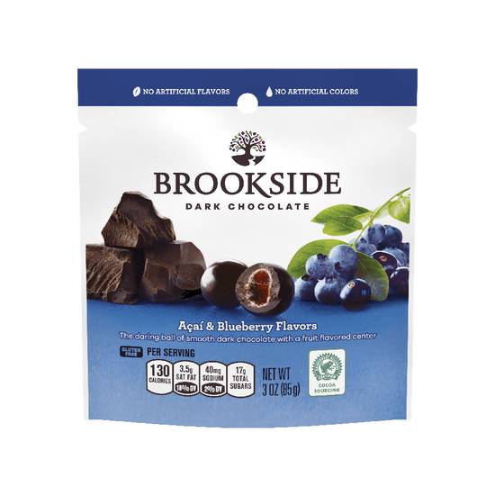Order Brookside Acai & Blueberry Dark Chocolate Candies food online from Deerings Market store, Traverse City on bringmethat.com