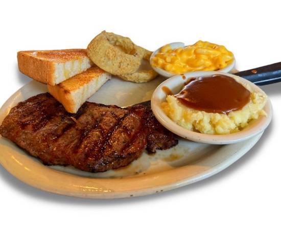 Order Rib-Eye Steak Dinner food online from Norma's Cafe store, Frisco on bringmethat.com