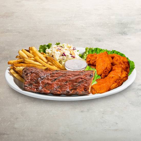 Order HALF RACK BBQ RIBS & WINGS food online from Norms store, Los Angeles on bringmethat.com