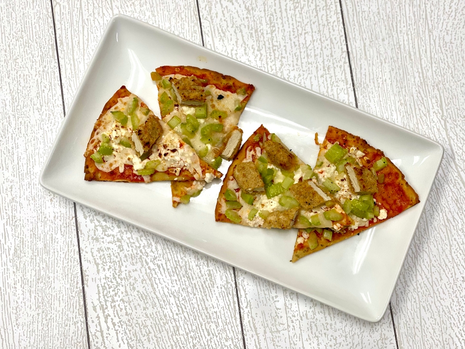 Order Kickin' Chicken Flatbread food online from Grain And Berry store, Nashville on bringmethat.com