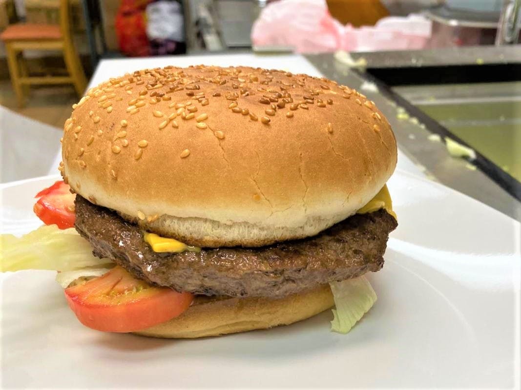 Order Cheese Burger - Burger food online from La Vista Italian Restaurant store, Spring Lake on bringmethat.com