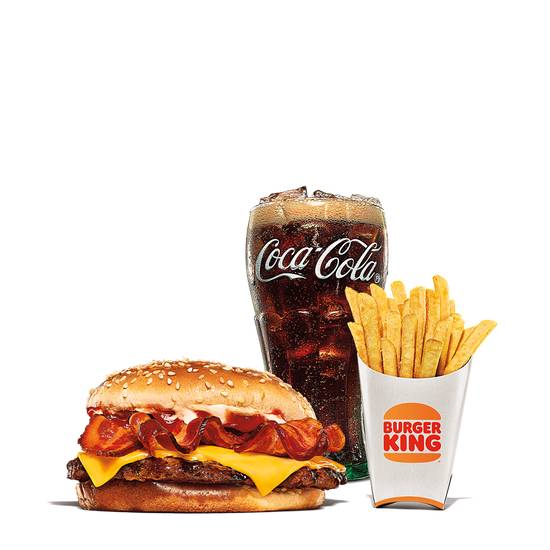 Order Single Bacon King Meal food online from Burger King store, Shamokin Dam on bringmethat.com