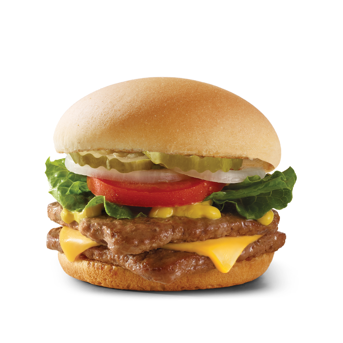 Order Texas Double Cheeseburger food online from Wendy store, San Antonio on bringmethat.com