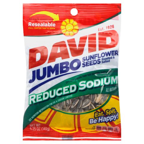 Order David Reduced Sodium Seeds 5.25oz food online from 7-Eleven store, San Juan Capistrano on bringmethat.com