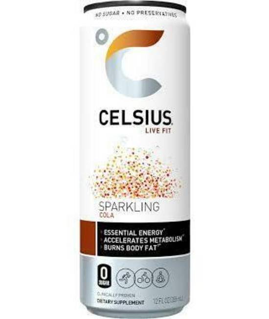 Order Celsius - Sparkling Cola food online from IV Deli Mart store, Goleta on bringmethat.com