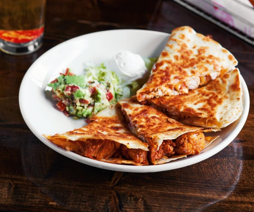 Order Hot Chicken Quesadilla food online from Party Fowl store, Franklin on bringmethat.com