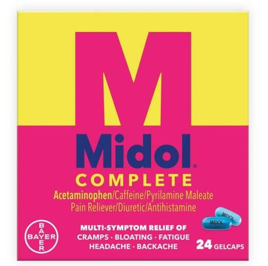 Order Midol Complete food online from IV Deli Mart store, Goleta on bringmethat.com