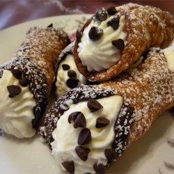 Order Chocolate Chip Cannoli food online from Six Corners Café store, North Bergen on bringmethat.com