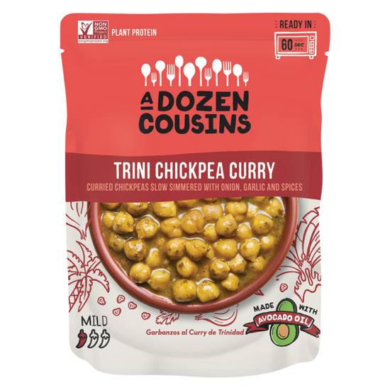 Order A Dozen Cousins Trini Chickpea Curry 10oz food online from Everyday Needs by Gopuff store, Stamford on bringmethat.com