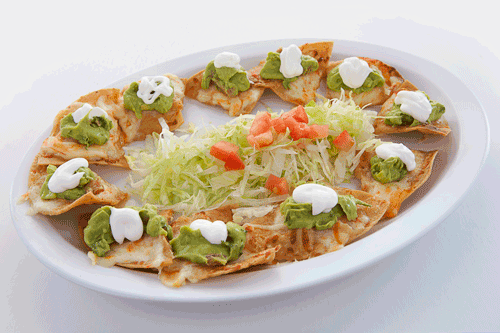 Order Nachos with Melted Muenster Cheese food online from Papacito's Mexican Grille & Catering Service store, Chicago on bringmethat.com