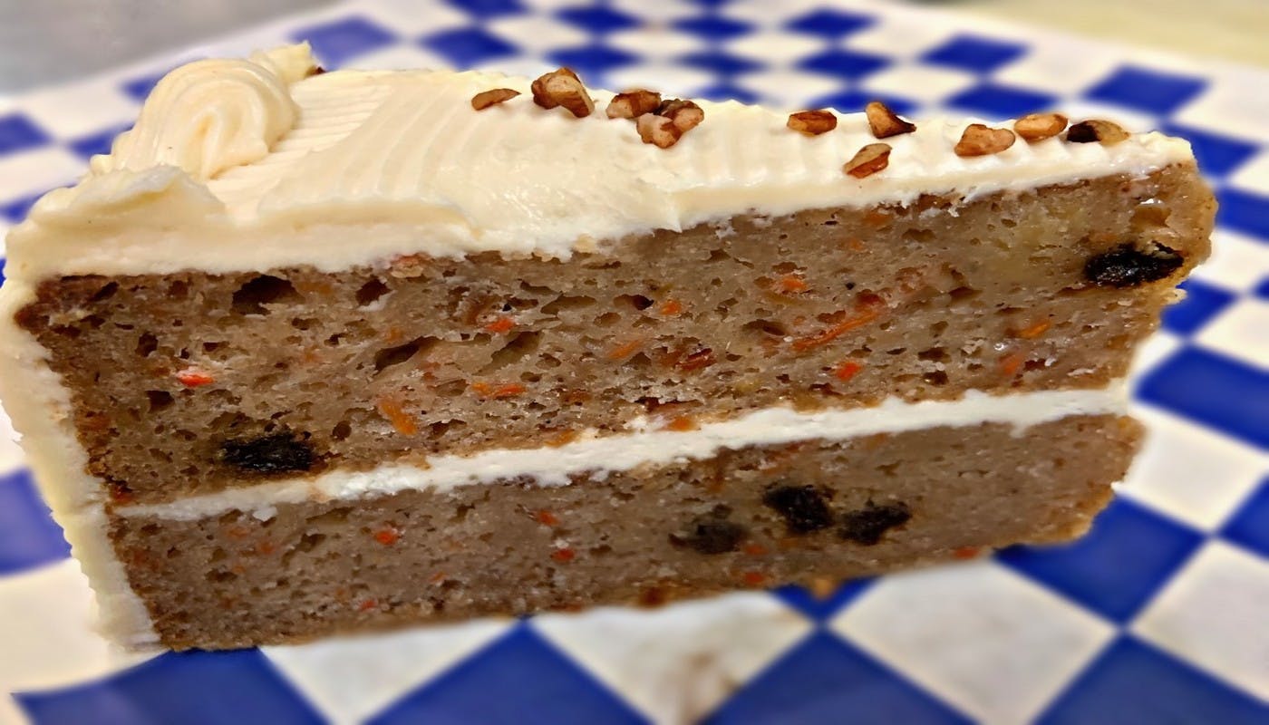 Order Carrot Cake - Dessert food online from Village Pizza and Seafood store, Pasadena on bringmethat.com