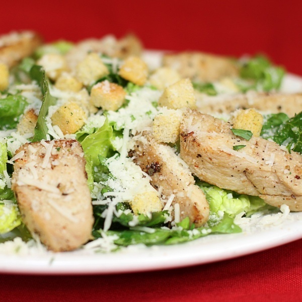 Order Grilled Chicken Caesar Salad food online from Ameci Pizza & Pasta store, Santa Clarita on bringmethat.com