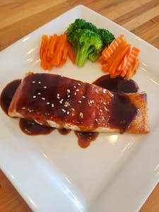 Order Teriyaki Salmon food online from Cozy Thai Kc store, Kansas City on bringmethat.com