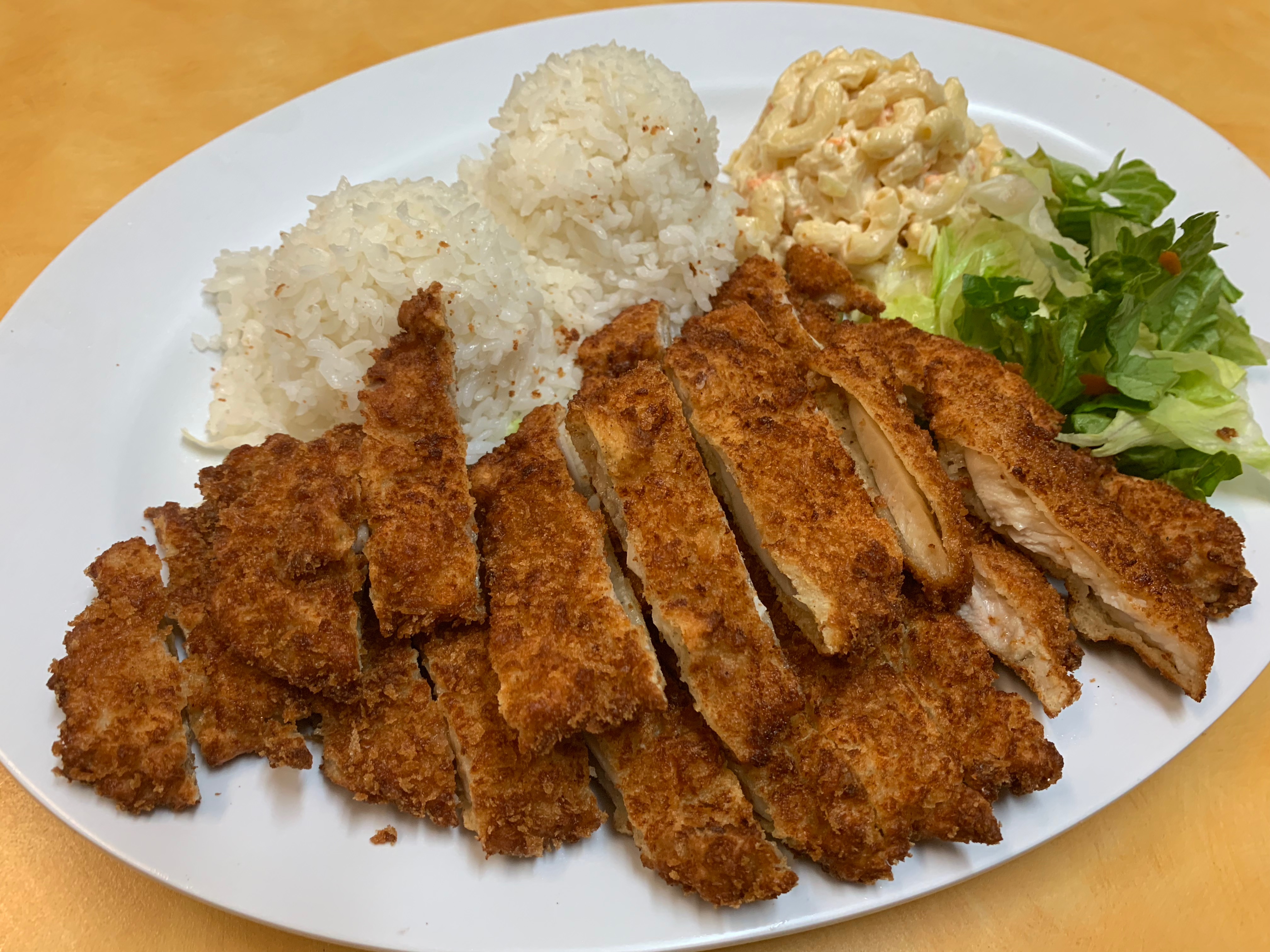 Order 18. Chicken Katsu food online from Hawaiian Drive Inn store, San Jose on bringmethat.com