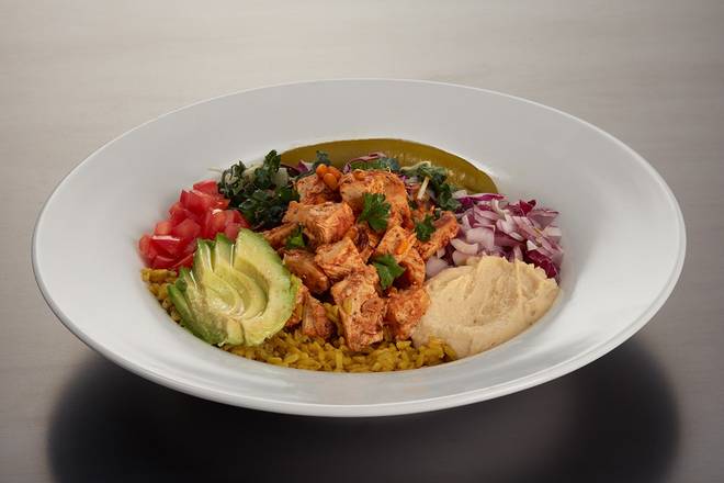 Order Amazing Hummus and Chicken Bowl food online from Pita Jungle store, Glendale on bringmethat.com